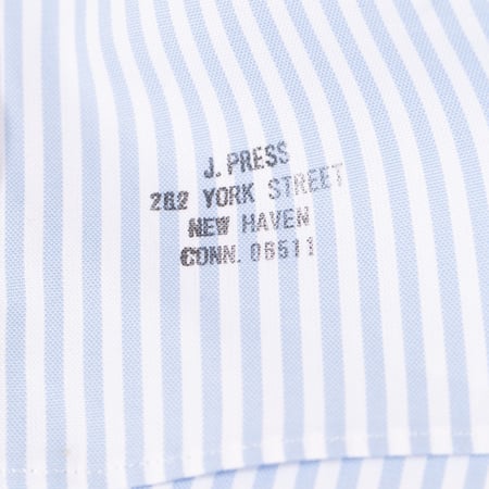 Image-Flâneurs_J. PRESS / Baggy Fit B.D. Pin Oxford Stripe_Détail-1