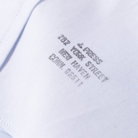 Image-Flâneurs_J. PRESS / Baggy Fit B.D. Pin Oxford Sax Blue_Détail-2