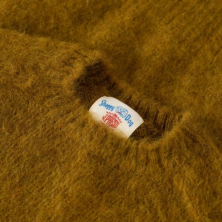 Shaggy Dog Crew Neck Sweater Brown