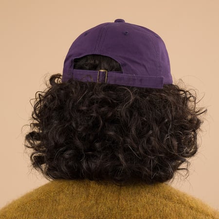 Cotton Twill Logo Cap Purple