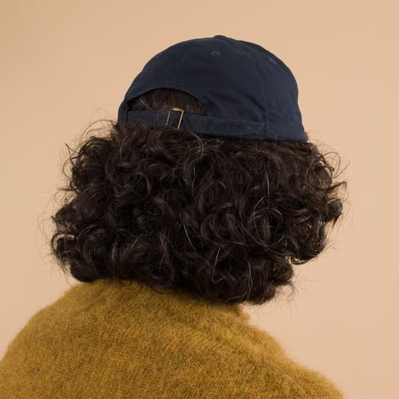 Cotton Twill Logo Cap Navy