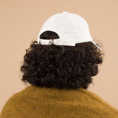 Cotton Twill Logo Cap White