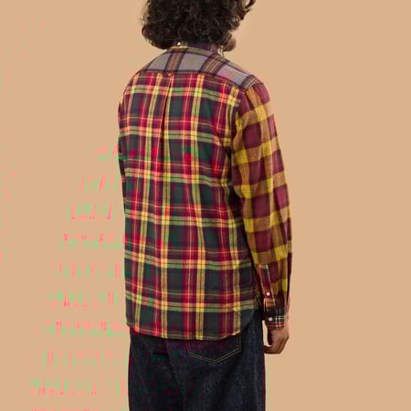 Image-Flâneurs_BEAMS PLUS /  BD Flannel Plaid Panel Yellow_de-dos