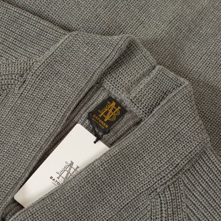 image flaneurs cardigan Batoner Waso 1 Button Cardigan Melange Gray col