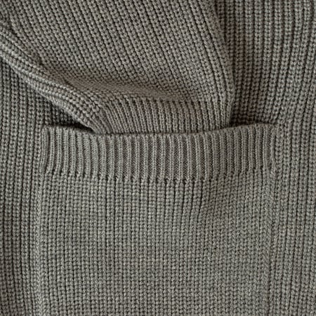 image flaneurs cardigan Batoner Waso 1 Button Cardigan Melange Gray poche