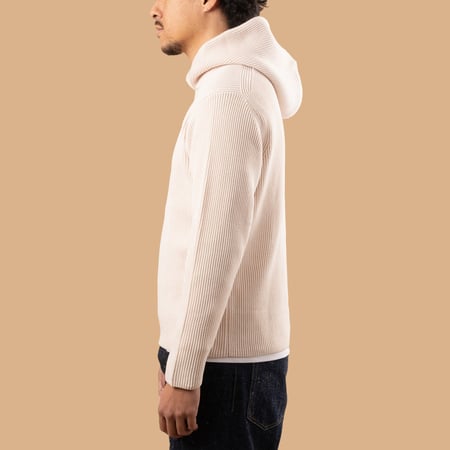 Solid Wool Rib Parker Ivory