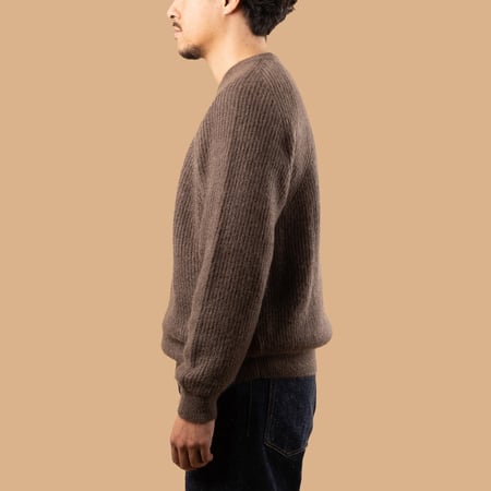 Pure Mohair Signature Crew Neck Olive