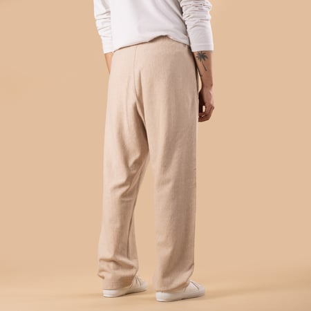 flaneurs sweat BATONER Jumberca Urake Pants Beige de dos