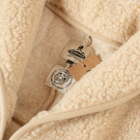 détail COLDBREAKER  Flâneurs Ultralight Retro Jacket Light Beige tag