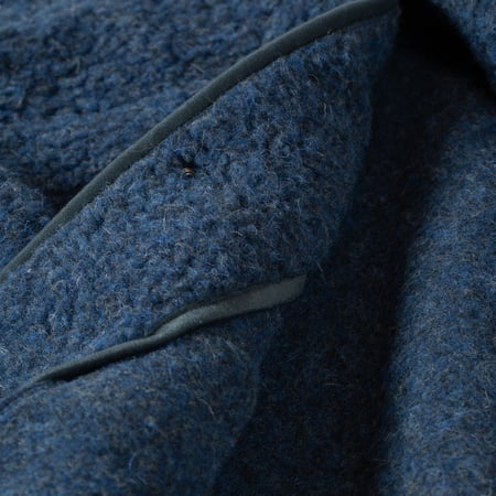 détail COLDBREAKER  Flâneurs Wool Pile Retro Jacket Dark Blue inside