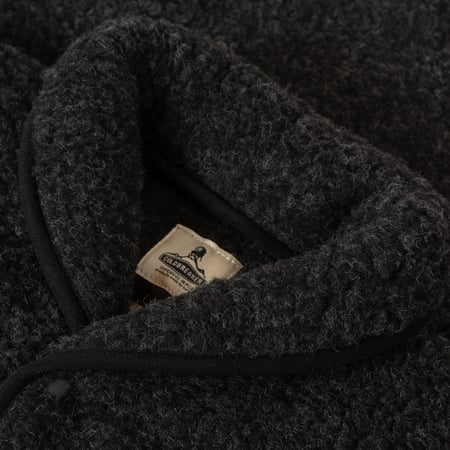 détail COLDBREAKER  Flâneurs Wool Pile Retro Jacket black col