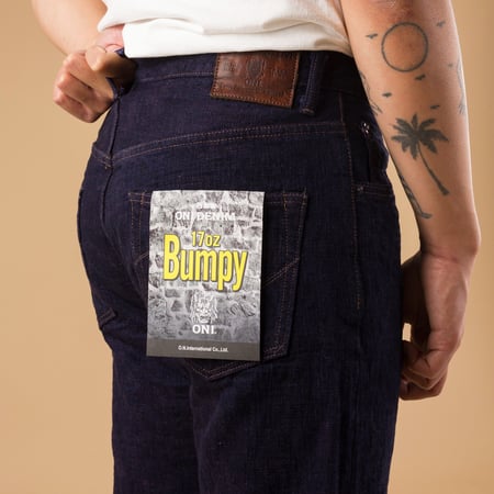 images flâneurs ONI DENIM  277 17oz Just Right Straight Bumpy Denim Murasaki flasher