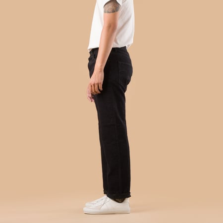 277 17oz Just Right Straight Bumpy Denim Kuro