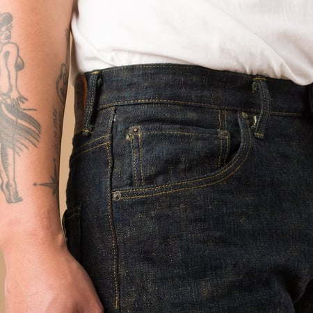 images flâneurs ONI DENIM  277 17oz Just Right Straight Bumpy Denim kusaki coin pocket