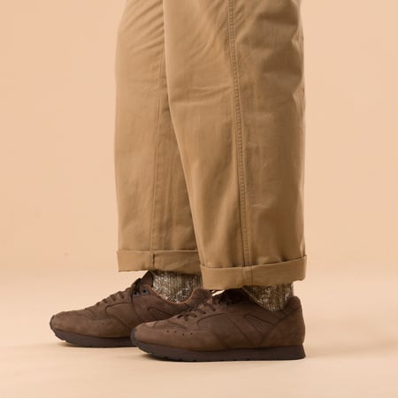 French Military Trainer Brown Nubuck