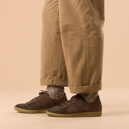 German Military Trainer Brown Nubuck