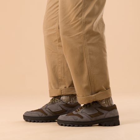 images flâneurs REPRODUCTION OF FOUND  British Military Trainer Dark GrayOlive side