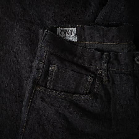 277 17oz Just Right Straight Bumpy Denim Kuro