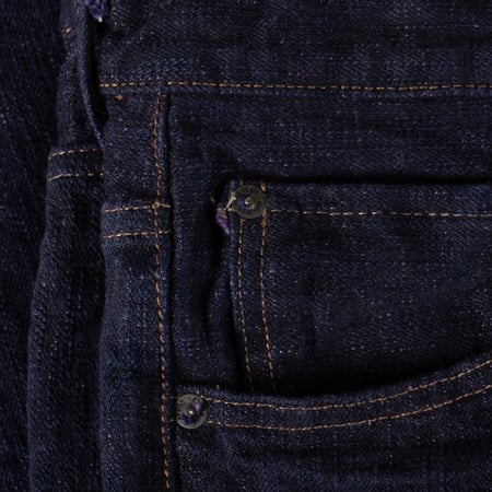 images flâneurs ONI DENIM  277 17oz Just Right Straight Bumpy Denim murasaki  coin pocket