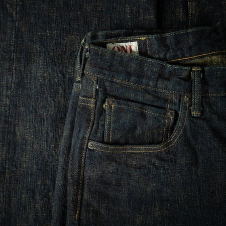 images flâneurs ONI DENIM  277 17oz Just Right Straight Bumpy Denim kusaki coin pocket
