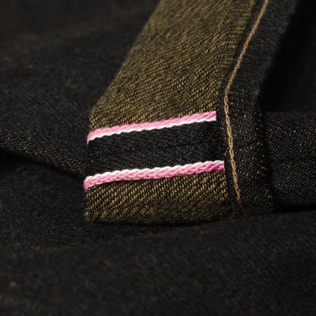 image flâneurs jeans black ONI DENIM 222-BKOL detail selvedge ID