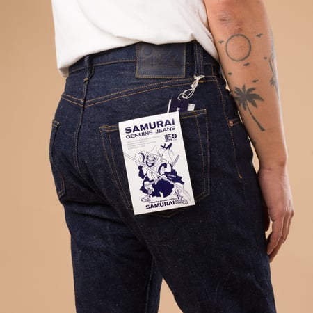 S211AX 18oz "Ai-Benkei" Relaxed Tapered