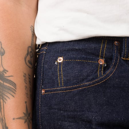 image jeans SAMURAI JEANS  18oz Ai-Benkei Natural Indigo coin pocket