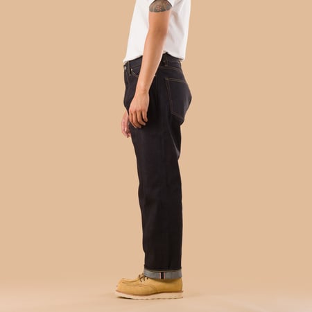 images flâneurs jeans selvedge MOMOTARO 14.7oz Standard Straight de profil