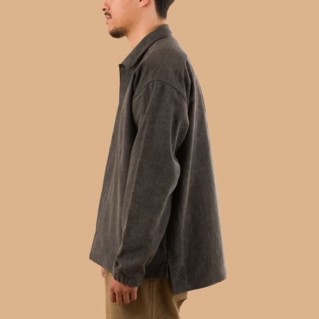 image flâneurs veste Jackman noir Sumi Coach Shirt Black side