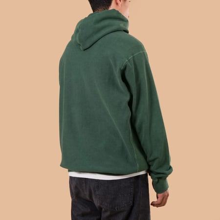 image flâneurs GOOD ON  Heavy Pullover Hood Sweat P-DK Green back