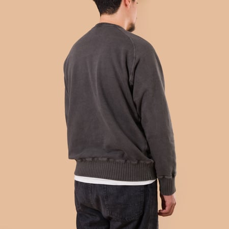 image flâneurs sweat Good On raglan p-black back