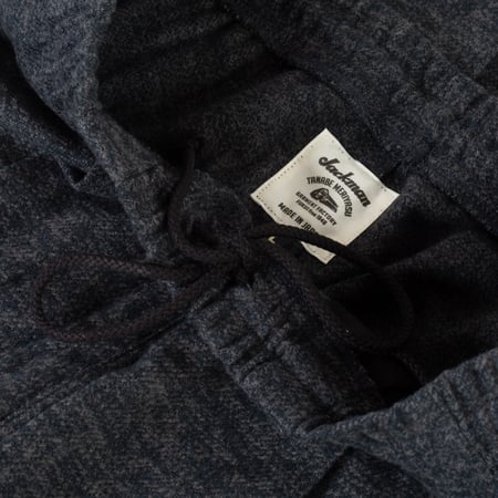 flâneurs pantalon laine Jackman gris CMT Umps Pants Black Mix (3)