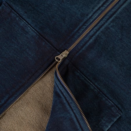 SAMURAI JEANS  sweat capuche zippé indigo zip