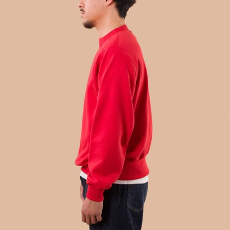 "SURE MFG" Awesome Nerds Nap Sweatshirt Red