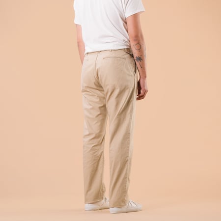 image flâneurs JAPAN BLUE JEANS  Regular Fit Trousers Beige dos