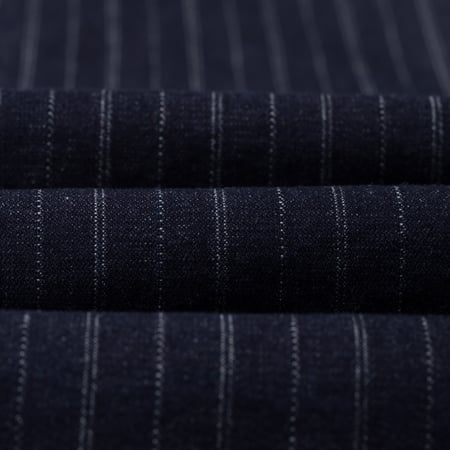 image flâneurs Omoto Denim chemise 5122 Dobby Stripe Shirt_détail-2