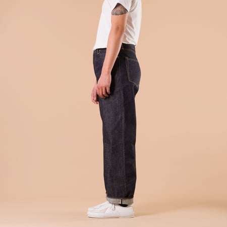 images flâneurs OMOTO DENIM  0816S 15.5oz Raw Denim Loose Fit side