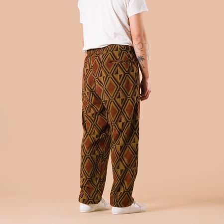 Pantalon en velours à motif bloc print Kardo X Flâneurs back