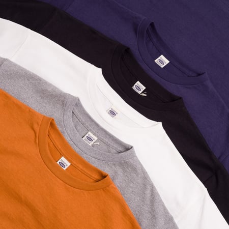 Image-Flâneurs_DENIME / Lot. 273 Crew Neck Pocket T-Shirt oof White_all-colors