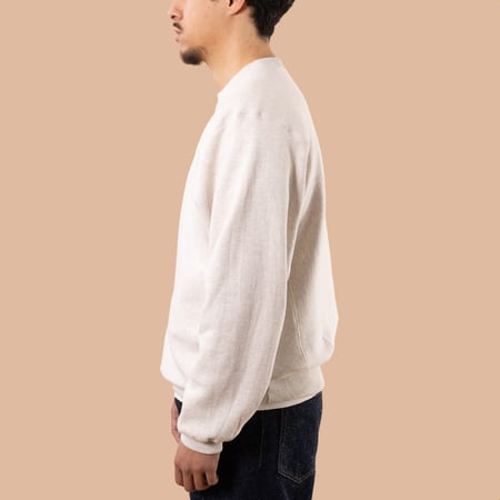 images flaneurs WAREHOUSE & CO.  Lot. 483 Reverse Weave Loopwheel Sweatshirt Oatmeal side