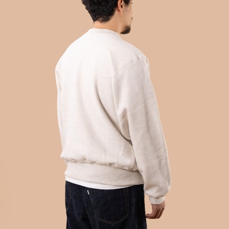 images flaneurs WAREHOUSE & CO.  Lot. 483 Reverse Weave Loopwheel Sweatshirt Oatmeal back