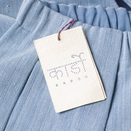 image Pantalon à pinces light indigo Kardo X Flâneurs  detail 1