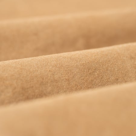 detail fabric flaneurs BEAMS PLUS x FLANEURS collaboration pantalon chino 2 Pleats Trousers Canvas Washer Camel 3