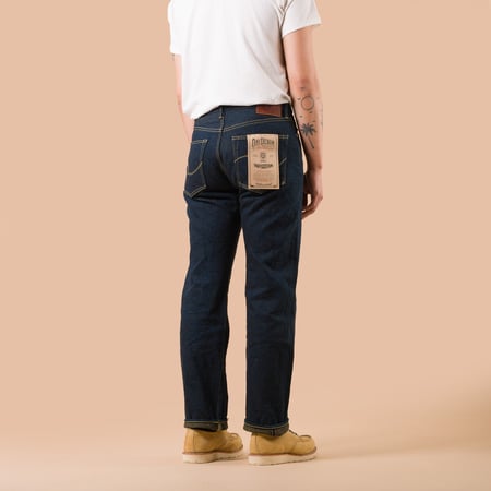 Image-Flâneurs_ONI DENIM / 288ZR-OLV 20oz Secret Denim Regular Straight Olive Weft_de dos