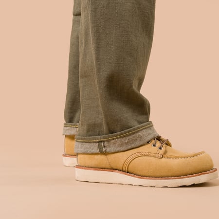 Image-Flâneurs_ONI DENIM / 822-18oz Super Wide Tapered Olive Drab Denim selvedge