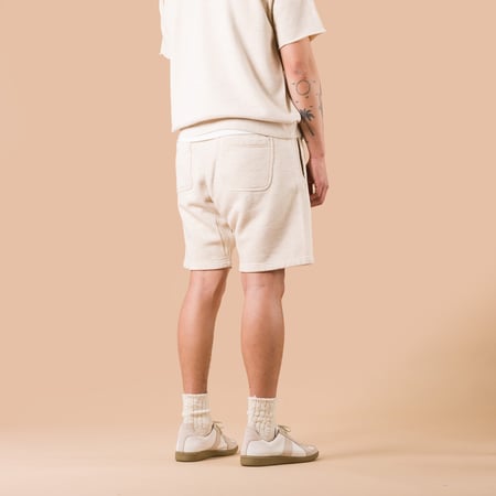 Image-Flâneurs_BEAMS PLUS / Sweat Short Oatmeal_de dos