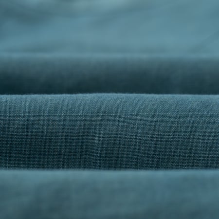 détails matière KARDO x FLANEURS  LS Shirt Handwoven Denim Indigo (6)