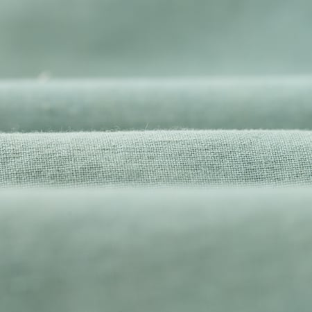 détail matière KARDO x FLANEURS  LS Shirt Handwoven Denim Light Indigo (8)