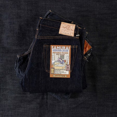 image flaneurs SAMURAI JEANS S0710XX 15oz Washi Selvedge Denim Slim Straight