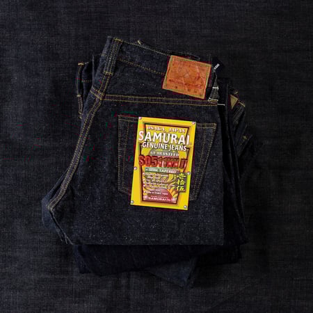 image flaneurs SAMURAI JEANS 15oz Otokogi Slim Tapered Selvedge Denim